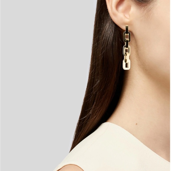 NWT Eddie Borgo Supra Link Drop Earrings - Picture 4 of 8